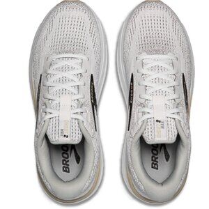 Brooks Ghost Max 2 Road-Running Shoes - Men's color White/Pelican/Oyster